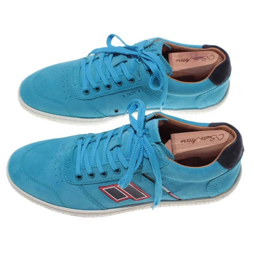 Piloti NWB Circuit Lace Up Driving Sneakers Size 8.5 US in Blue Suede